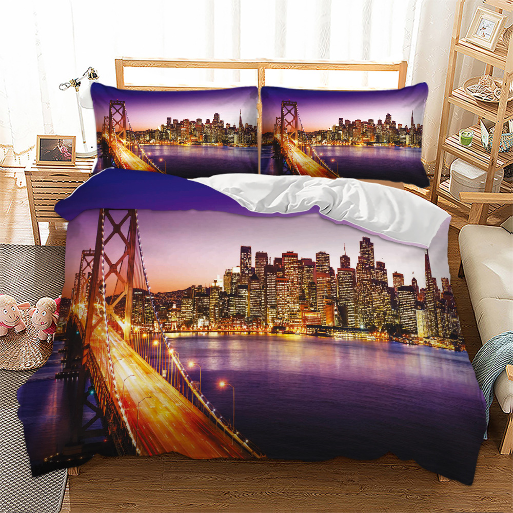 Home Urban Print Pattern Bedding Set