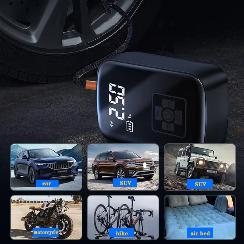Wireless Car Air Compressor Electric Tire Inflator For Motorcycle Bicycle Boat AUTO Tyre Balls — foto 5