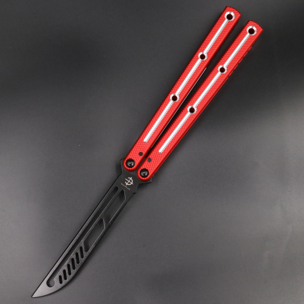 Red handle and black blade