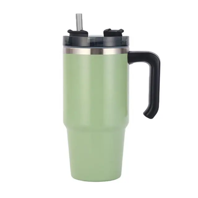 304 Stainless Steel Straw Insulation Cup Green - Shop at LoveMi