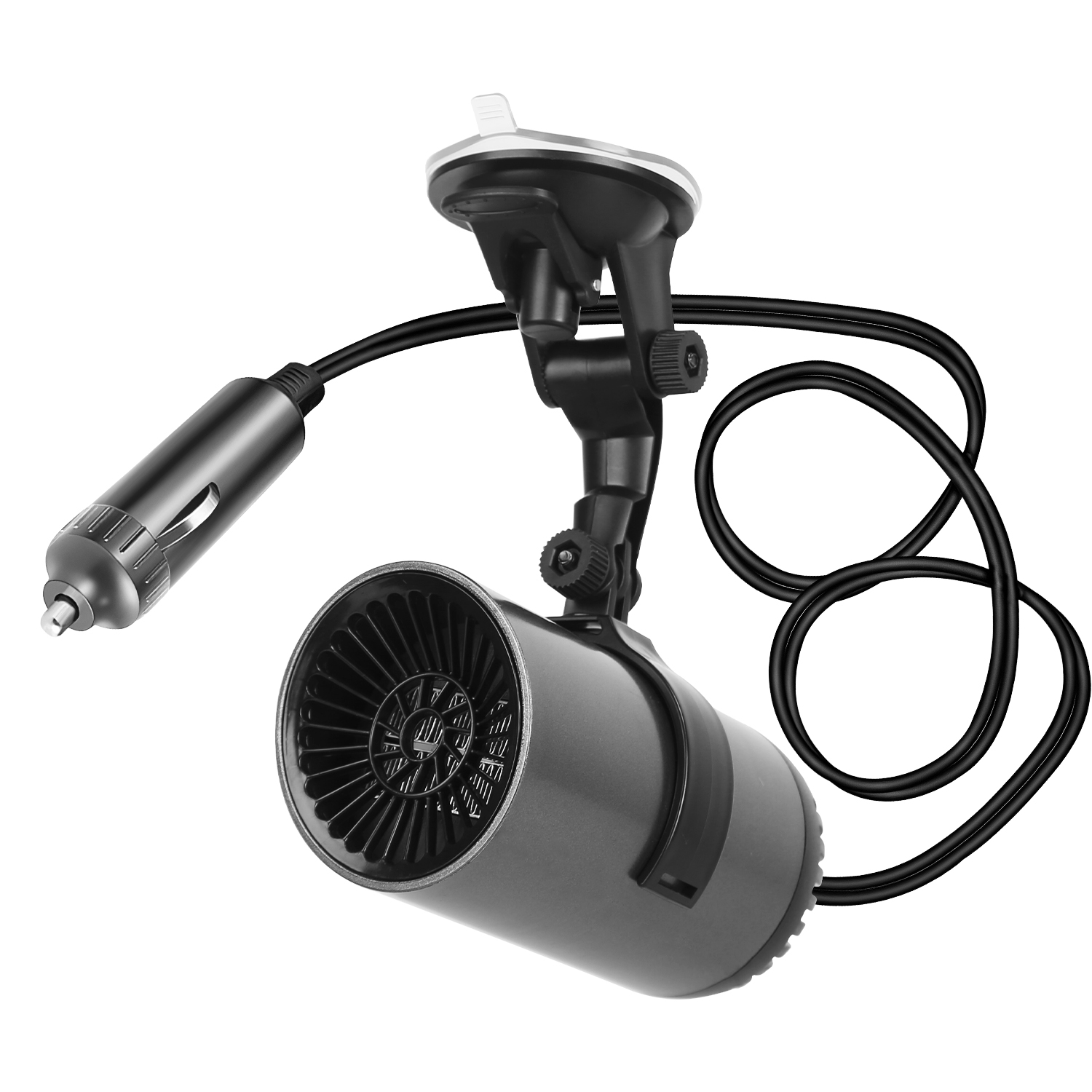 1Pc 12V 150W Or 24V 216W Portable Car Heater 2 In 1 Heating Cooling Fan Rotatable Demister Defroster With 4.92ft Cord — foto 6