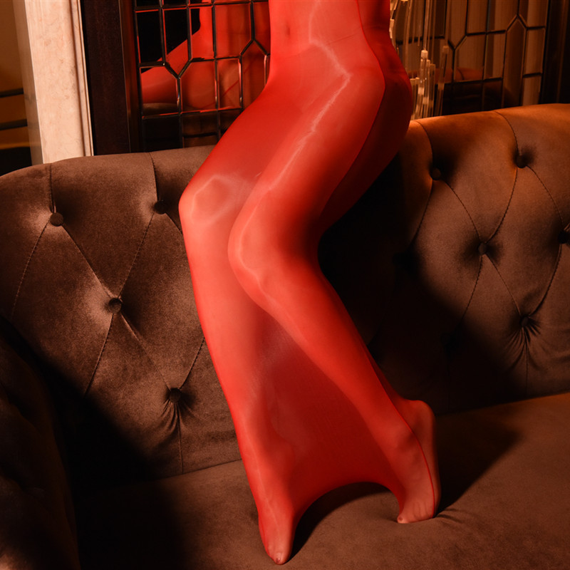 Title 5, Shiny One-piece Silk Stockings Natural Silky Sl...