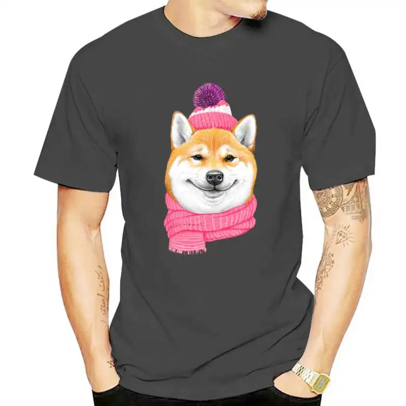 Men's Fashion Casual Dog Print Short Sleeve Top