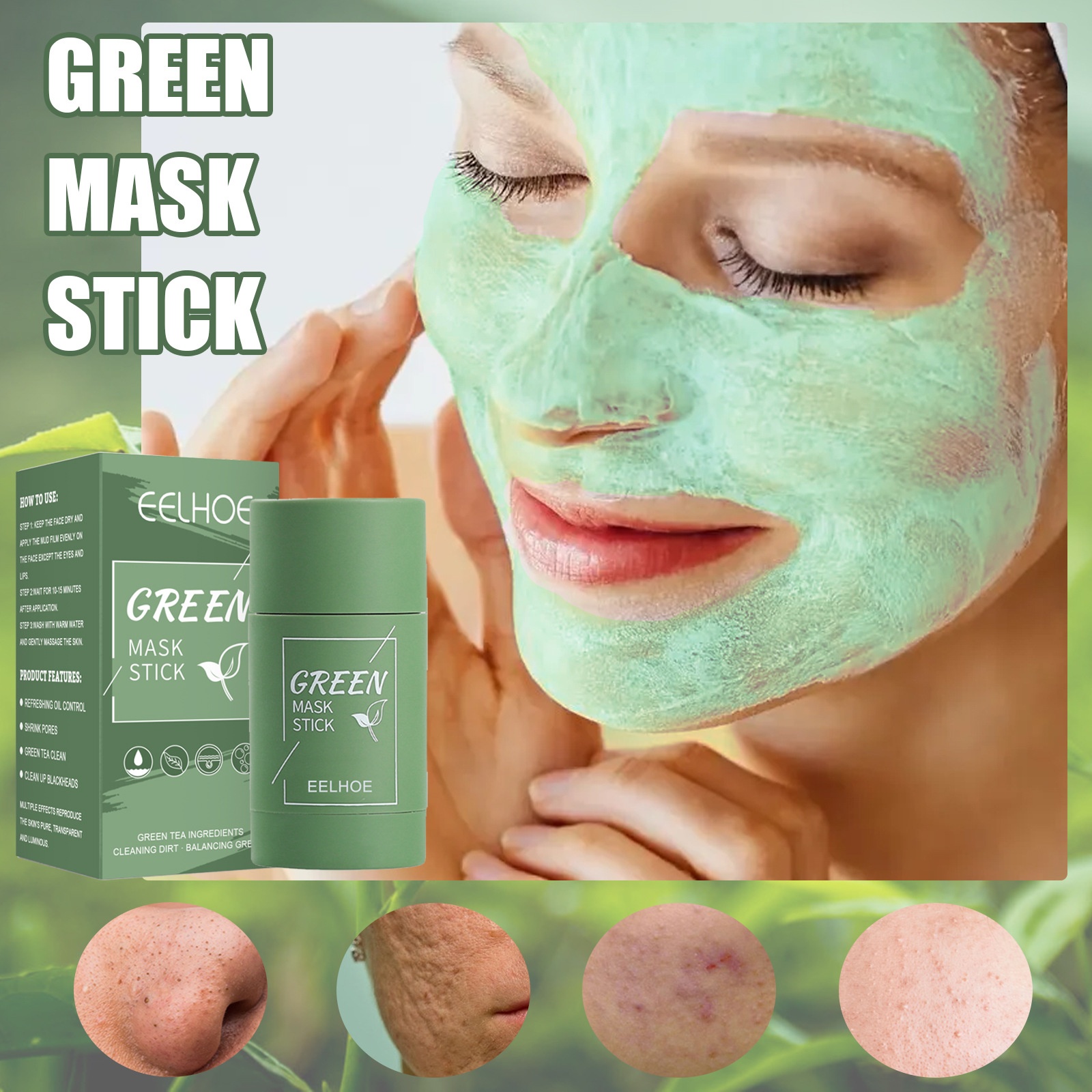 Title 3, Deep Cleaning and Moisturizing Facial Mask Stic...