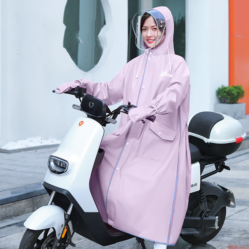Women's Full-length Rainproof One Piece Raincoat