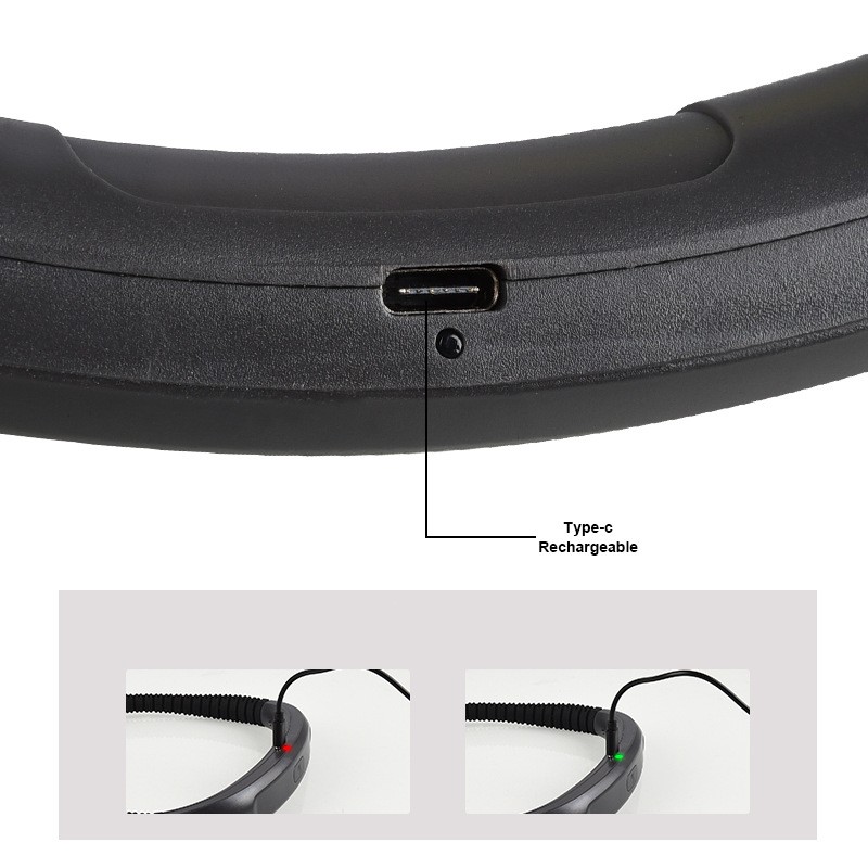 مصباح عنق LED معلق – ضوء مزدوج أبيض وأصفر – مصباح قراءة محمول في الهواء الطلق للطلاب