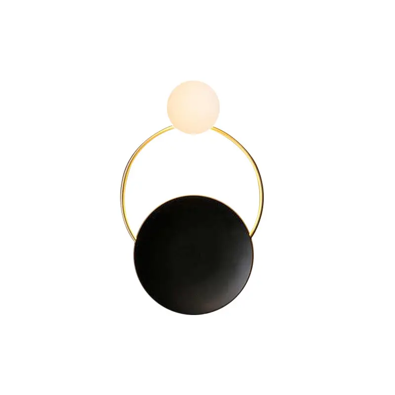 Post-modern Ring Wall Lamp Hotel Restaurant Innovative