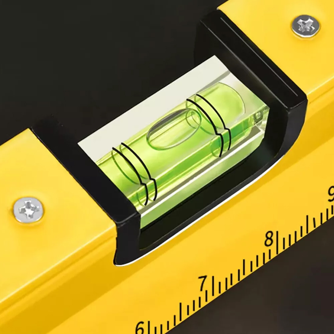 MAGNETIC 3 PIECE BUILDERS BUILDING SPIRIT LEVEL SET - 300, 600, 1000mm Yellow — image 5