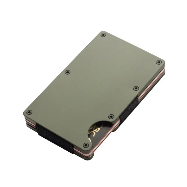 Aluminum Alloy Hot selling Carbon Fiber Wallet Green - Shop at LoveMi