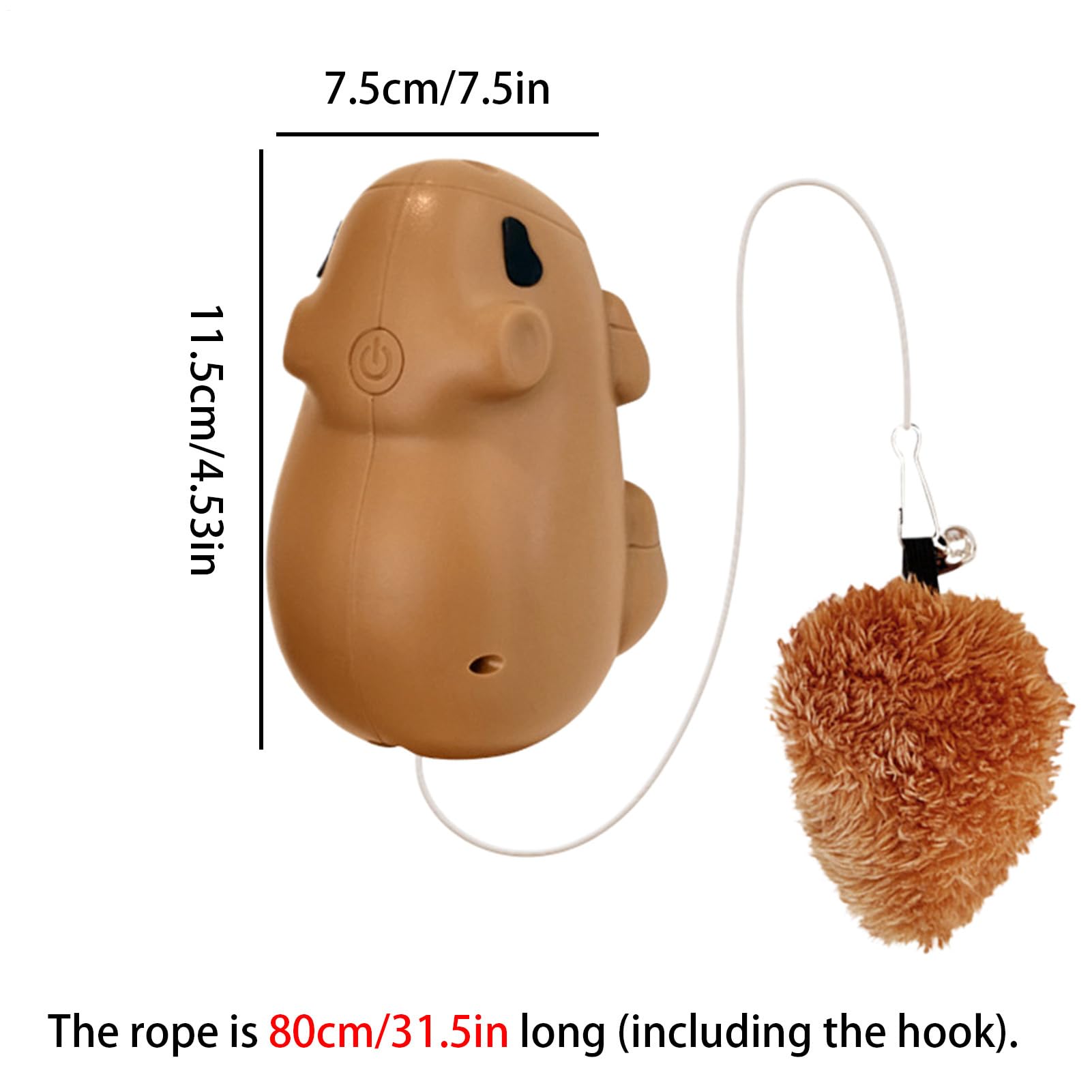 Cat Interactive Toys Sensor-Activated Automatic Interactive  Capybara Smart Cat Exercise Toys For Small Medium Large Play Exercise Boredom Relief Simulation — foto 6