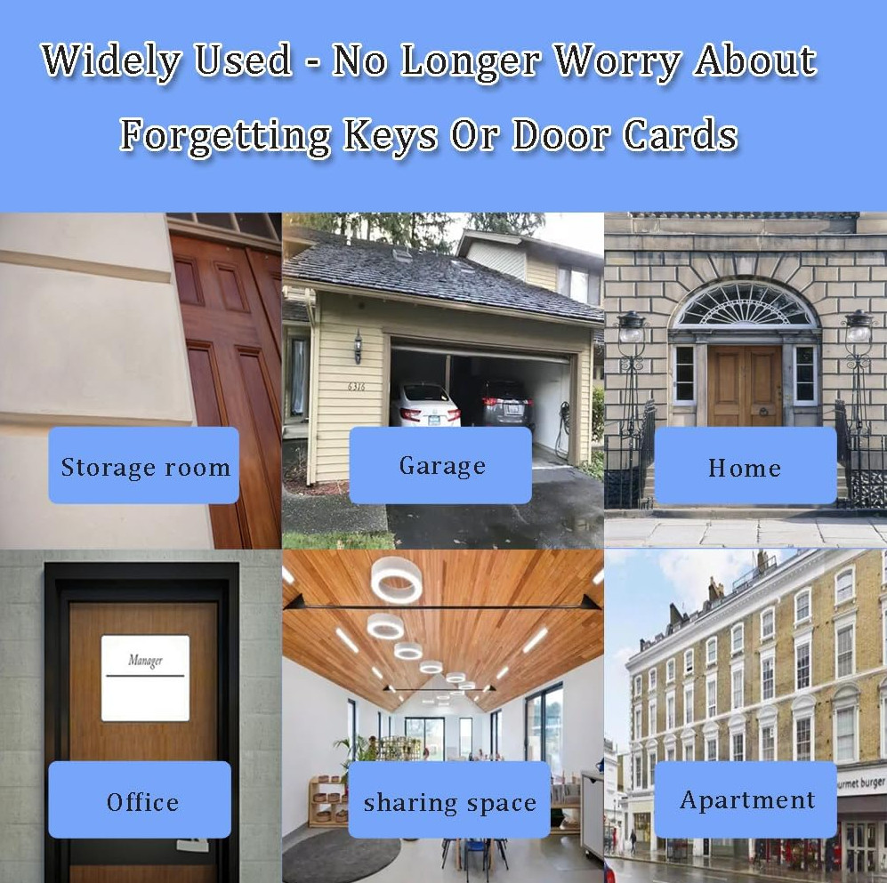 Wall Mounted Key Safe, 4 Combination Outdoor Security Lock Box UK — image 2