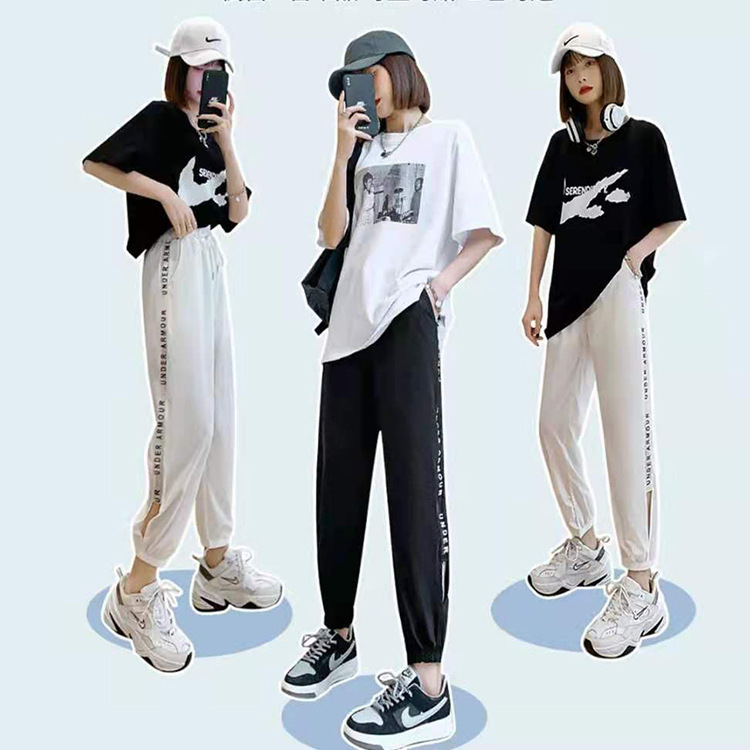 Loose Girdled Feet All-match Slim Casual Pants