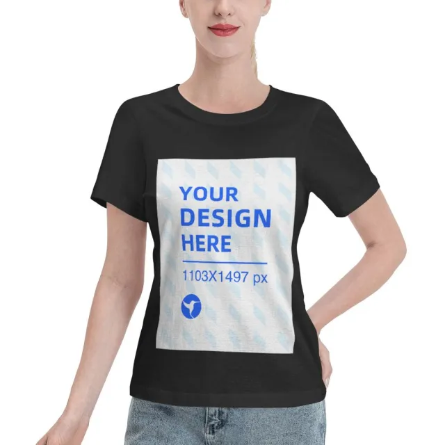Simple And Practical Women's Standard Short sleeved T shirt Black - Shop at LoveMi