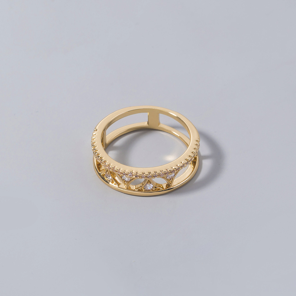Fashion Accessories Chic Triangle Zircon Ring