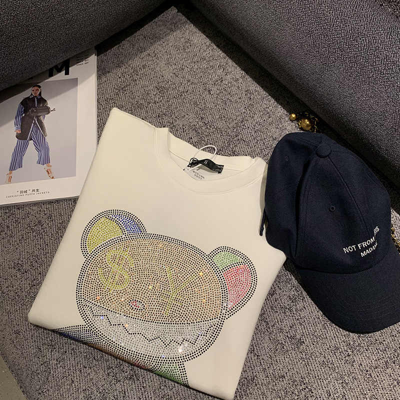 Diamond Bear Crew Neck Sweater Set