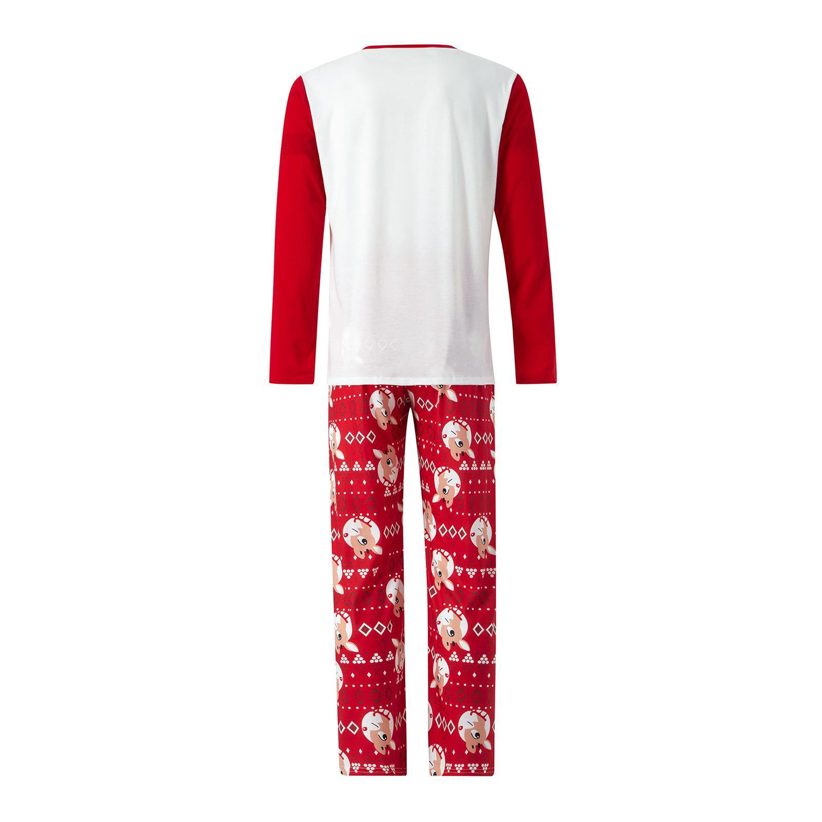 Title 7, Printed Pajamas Christmas Parent-child Wear Rou...