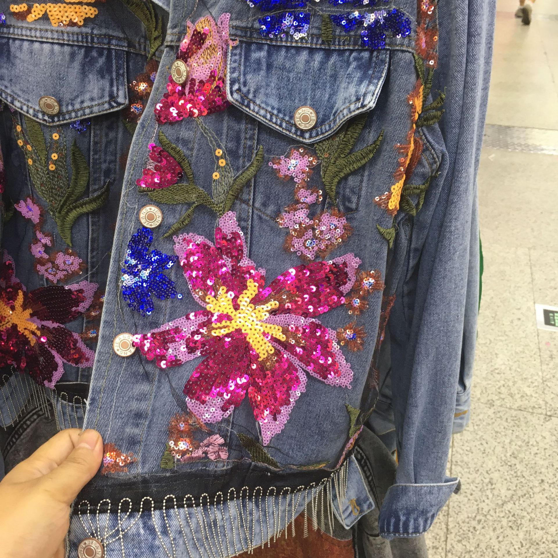 Women's Loose Denim Jacket Long Sleeve  Top