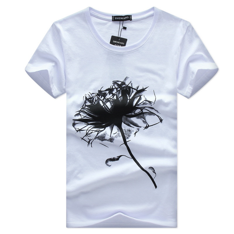 Title 5, Camiseta masculina casual com estampa manga cur...