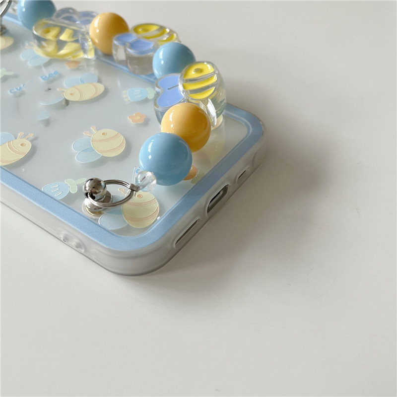 Cute And Funny Cartoon Little Bee Chain Mobile Phone Case - Image 4