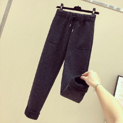 Title 2, Plus Velvet Sports Pants Thick Casual Pants Loo...