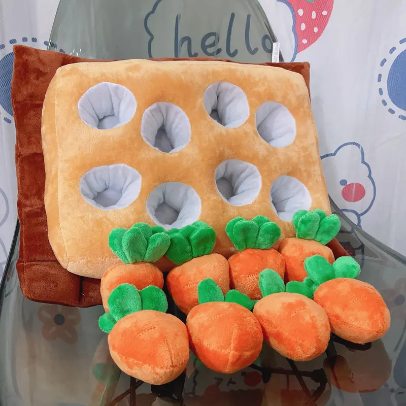 Parent-child Puzzle Pet Bites Plush Doll Radish