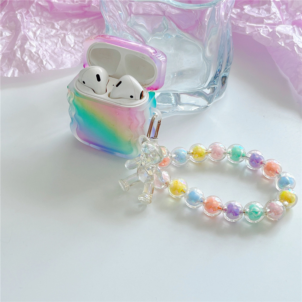 Transparent Rainbow Headset Drop Proof Phone Case - Image 2