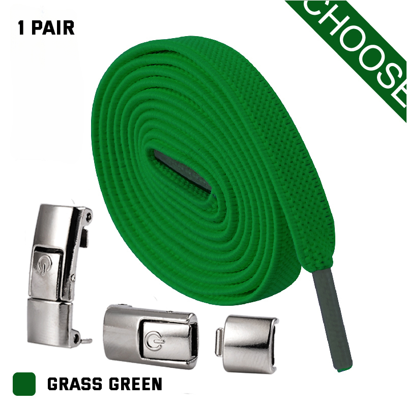Lacci per scarpe Press Lock senza lacci elastici sneaker 8 mm allargati piatti senza lacci - Foto 26 di 40