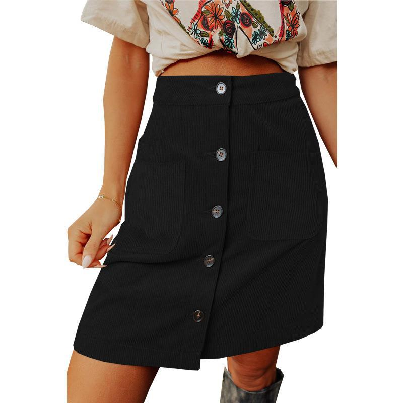 Title 3, Dames High Waist veelzijdige corduroy rok. Comf...