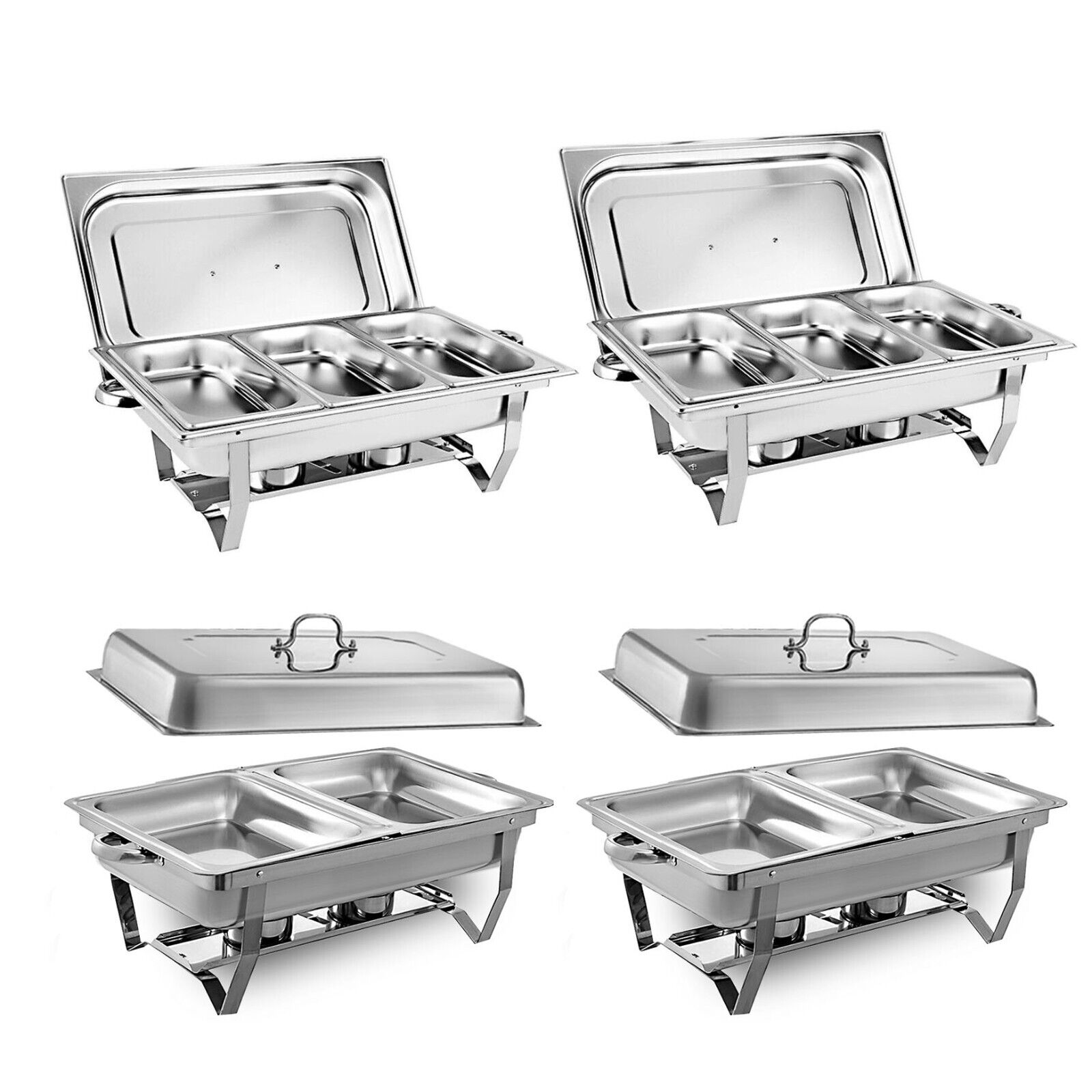 9L 304 Insulated Food Warmer Bain Marie Buffet Chafing Dish — image 6