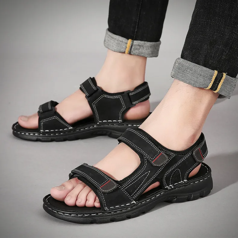 Summer Sandals Men's Velcro and Slippers
