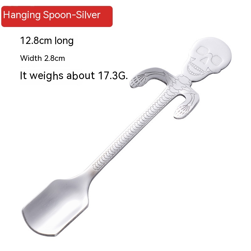 304 Stainless Steel Skull Spoon - Image 9