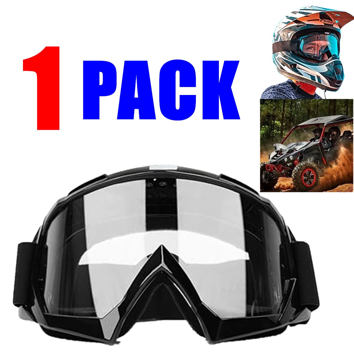 Off-Road Motorcycle Motocross Goggles Dirt Bike ATV UTV M T B UV400 Riding — image 3