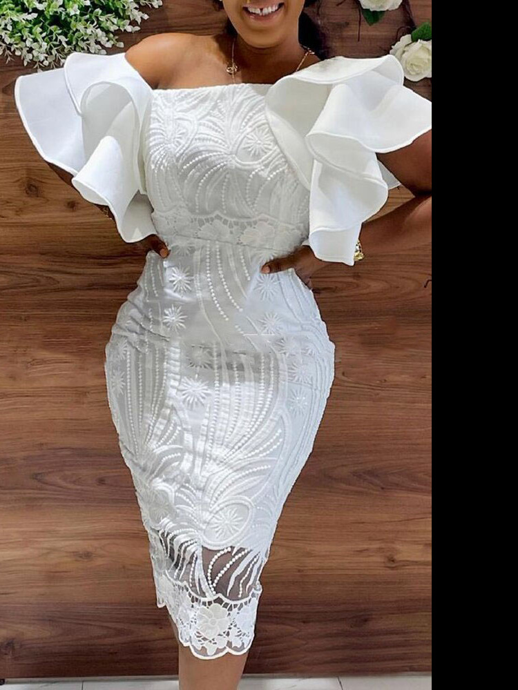 Slit One-Neck Dress