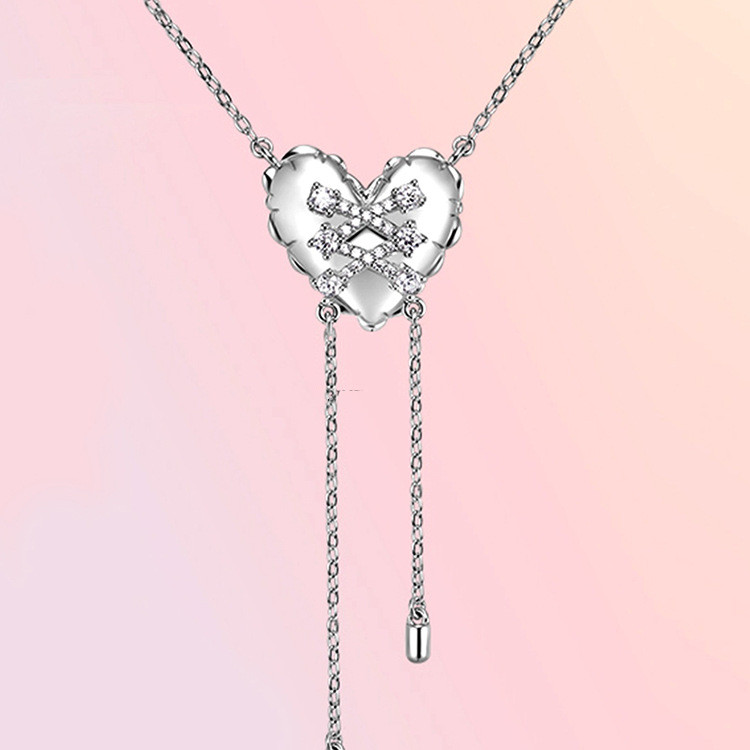 Love Tassel Clavicle Chain Female