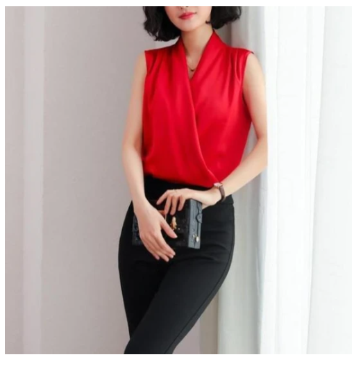 Title 3, Real Shot Summer New Style Korean V-neck Satin ...