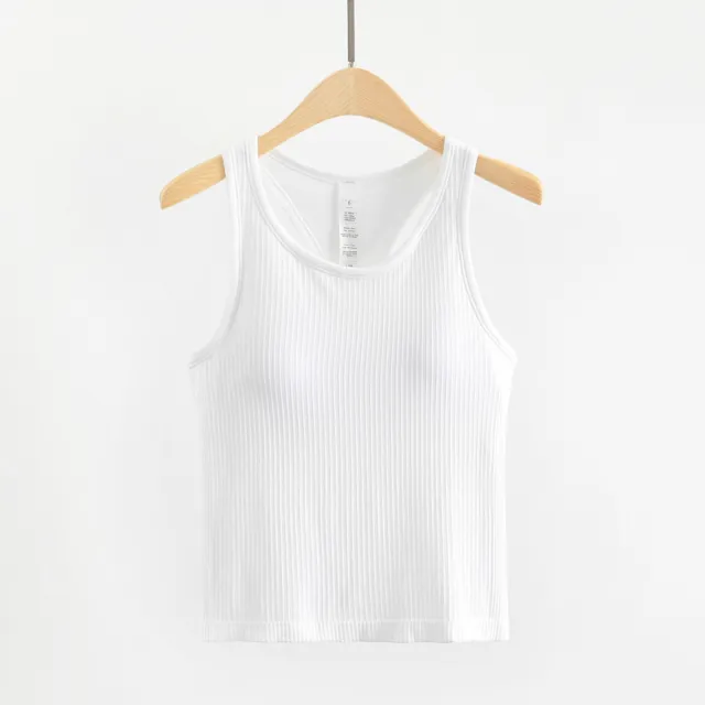 Fashionable And Simple Female Shaped Sports Vest White - Shop at LoveMi
