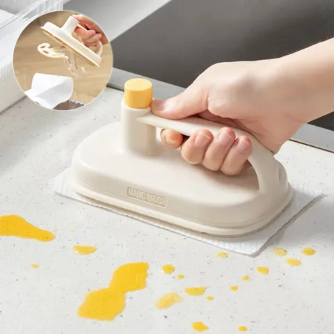 Kitchen Bathroom Toilet Cleaning Magic Brush Glass Wall Bath