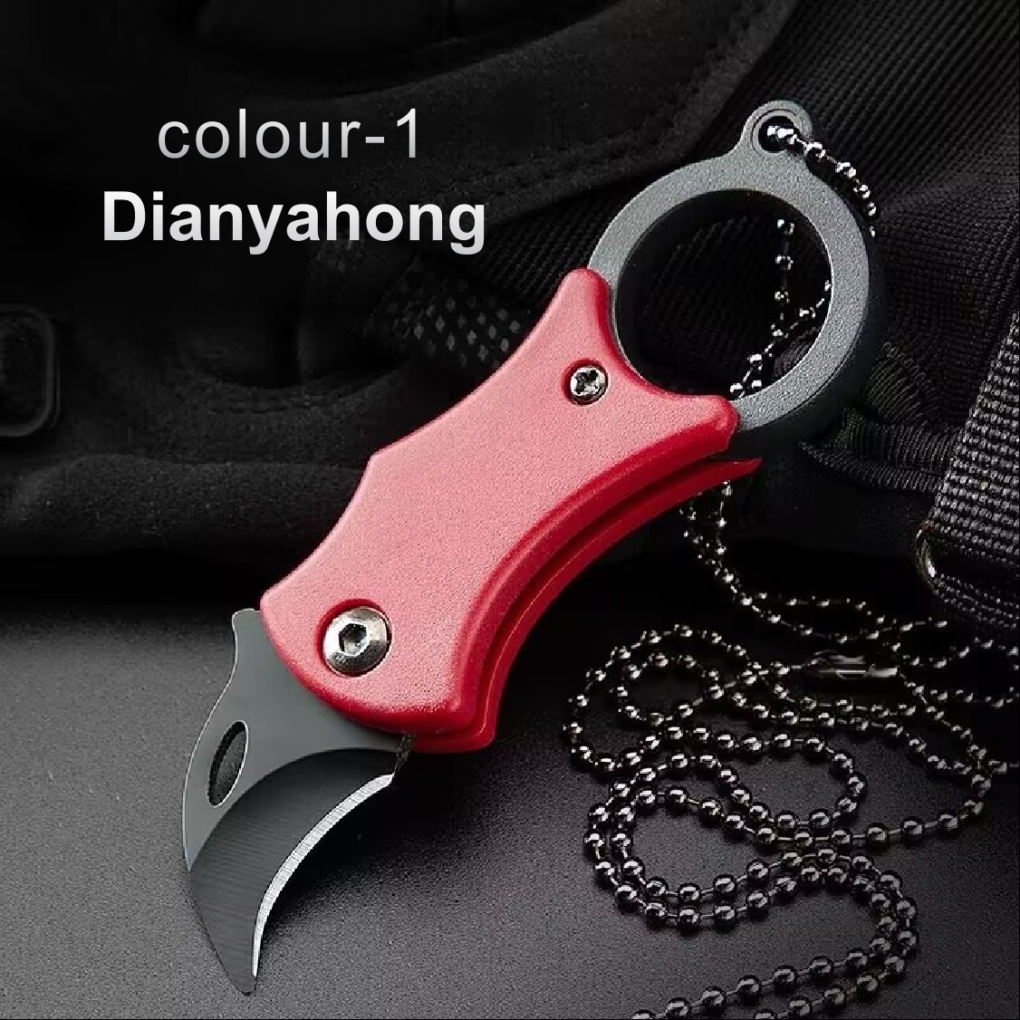 Mini Folding Keychain Knife Portable High Hardness EDC for Camping Hiking - Picture 10 of 10