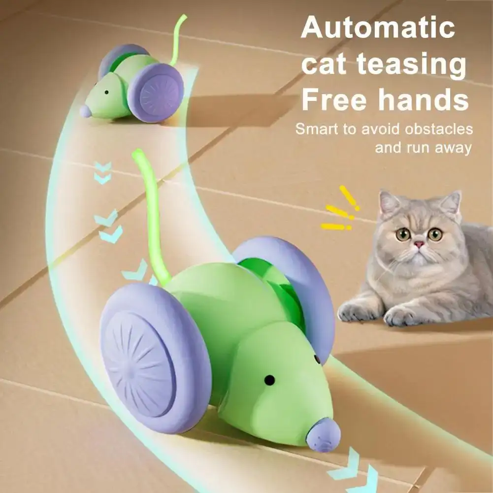 Cat Toys Interactive Electric Mouse Cat Toy Automatic Cat Teasing Stick Pet Supplies