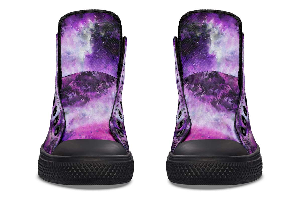 Printed Couple High-top Canvas Shoes