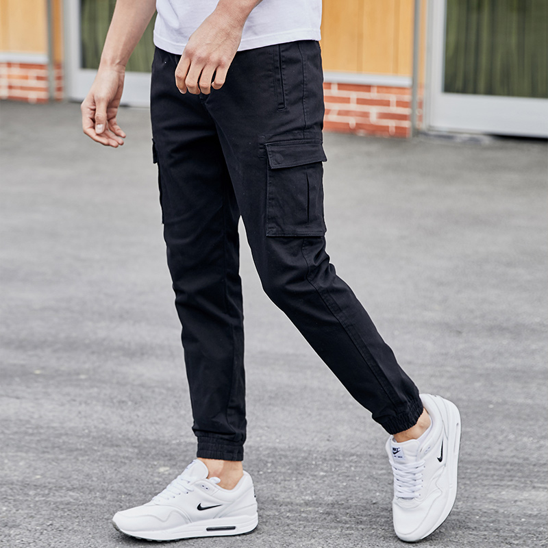 Title 14, Sonbahar Erkek Günlük Askeri Moda Slim Fit Jogg...