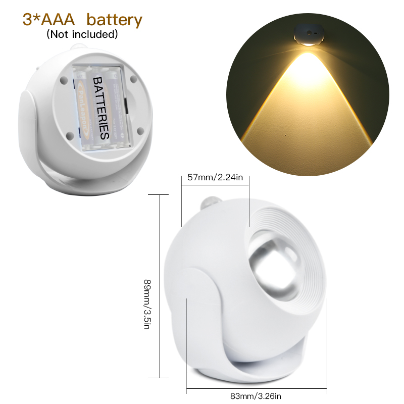 White AAA battery model