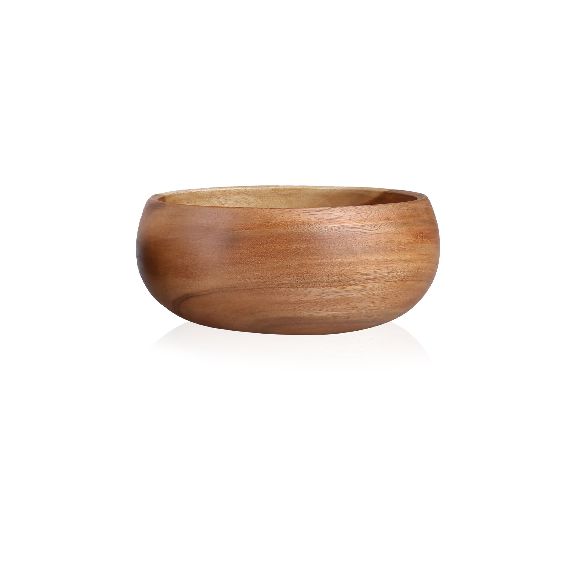 Natural Acacia Wood Bowl And Plate Dinnerware Set - Image 36