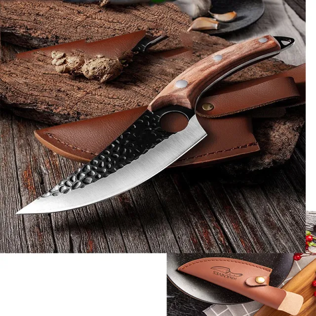 Slaughter Cutting Meat Boning Small Scimitar Special Skinning Killing Pigs Butcher Sheath Brown - Shop at LoveMi