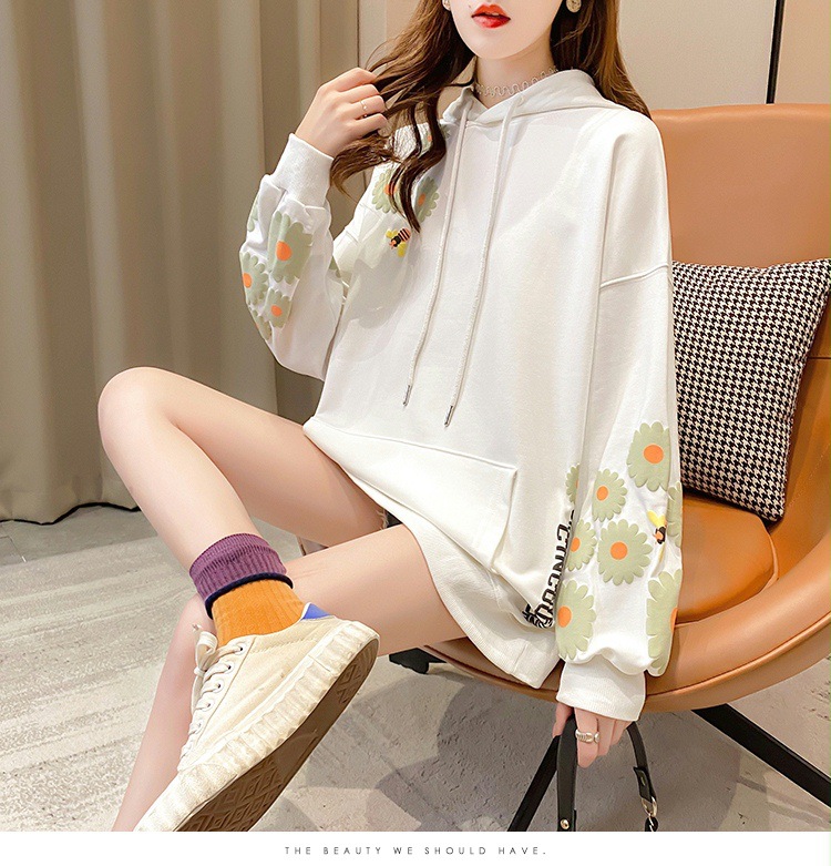 Title 3, Womens Printed Casual Thin Hooded Sweater Ligh...