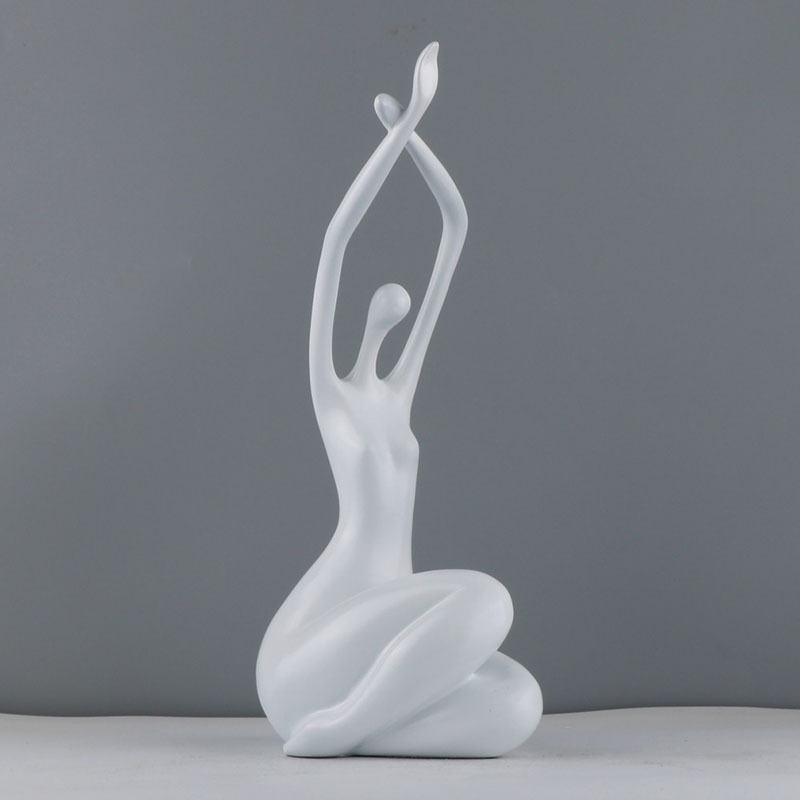 Modern character ornament resin abstract ornament (01white)