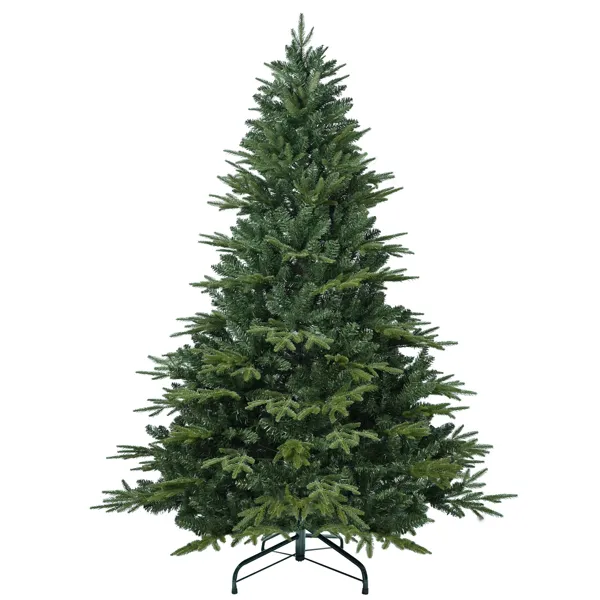 Artificial 7.5ft Green Christmas Tree With 3135 PE PVC Mixed Branch Tips, Steel Wire, Hinged Premium & Foldable Base For Indoor Holiday Decorating ... Default Title - Shop at LoveMi