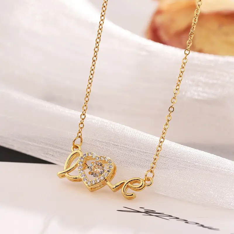Valentines Day Gift New Titanium Steel Necklace Fashion New Love Smart Necklace