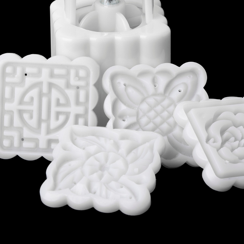 Canton Square Snowy Mooncake Mould Hand Pressure Baking Appliance