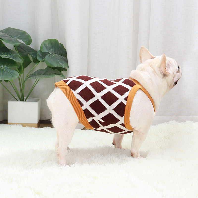 Title 4, Pet Sweater for Fat Dogs Short Pug Sweater Slin...